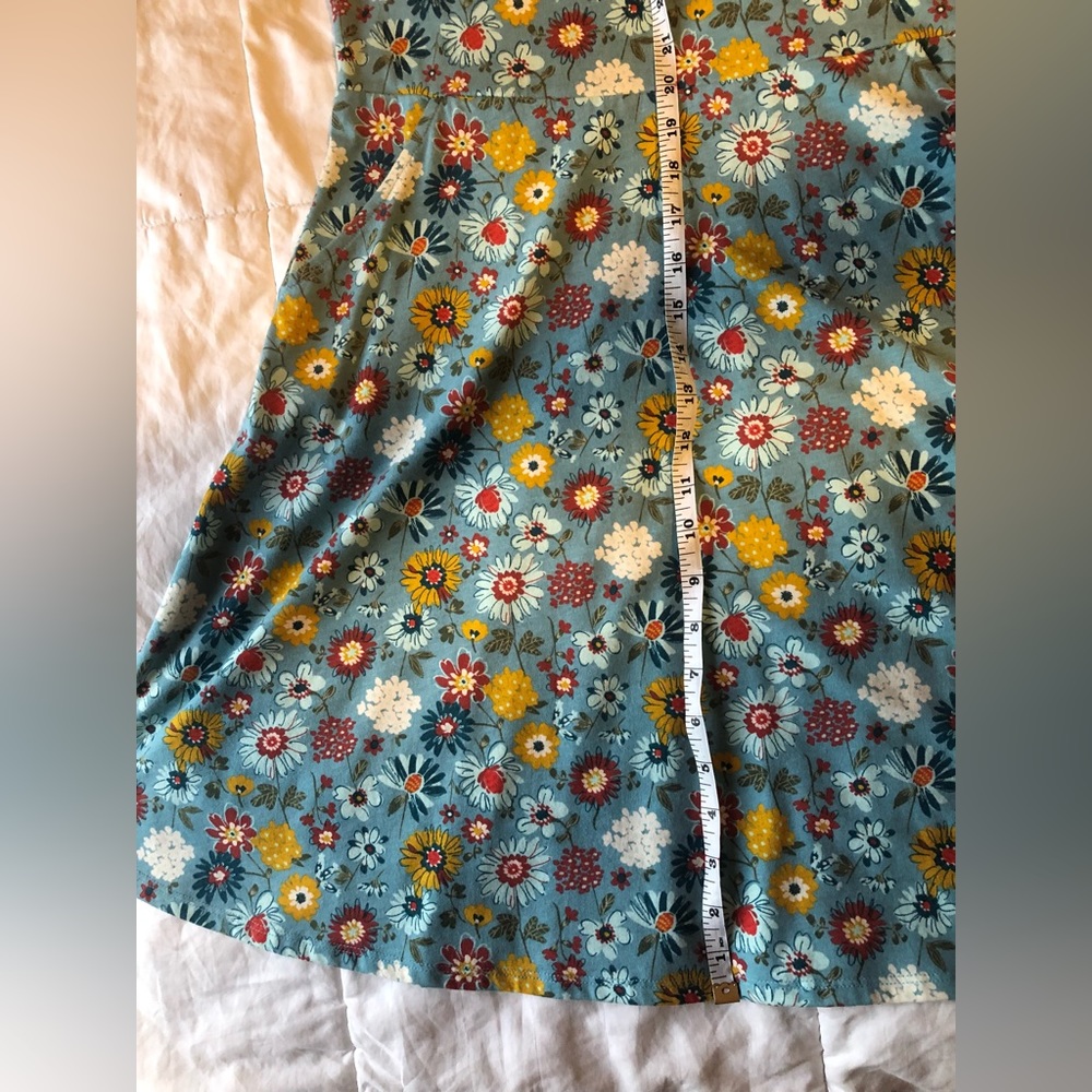 Wonder Nation Blue Floral Cap Sleeve Dress - Size 2XL (Juniors) - Picture 6 of 6